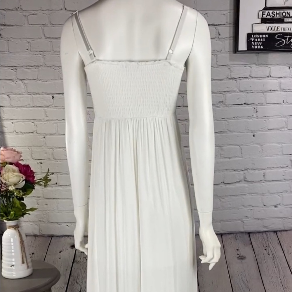 Ruby Rox White Embroidered Maxi Dress Size: Small - Picture 2 of 13